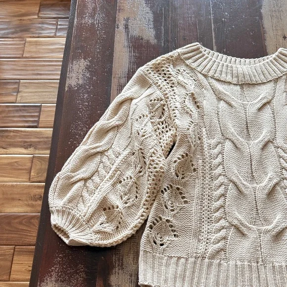 Kori Cream Cable Knit Sweater - Picture 2 of 6